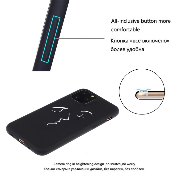 Matte Pattern Printing TPU Shell Protective Casing for iPhone 11 Pro Max 6.5 inch - Abstract Face-5