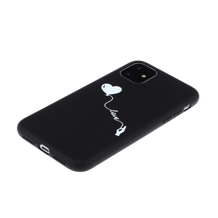 Matte Pattern Printing TPU Shell Protective Casing for iPhone 11 Pro Max 6.5 inch - Heart and Love-2