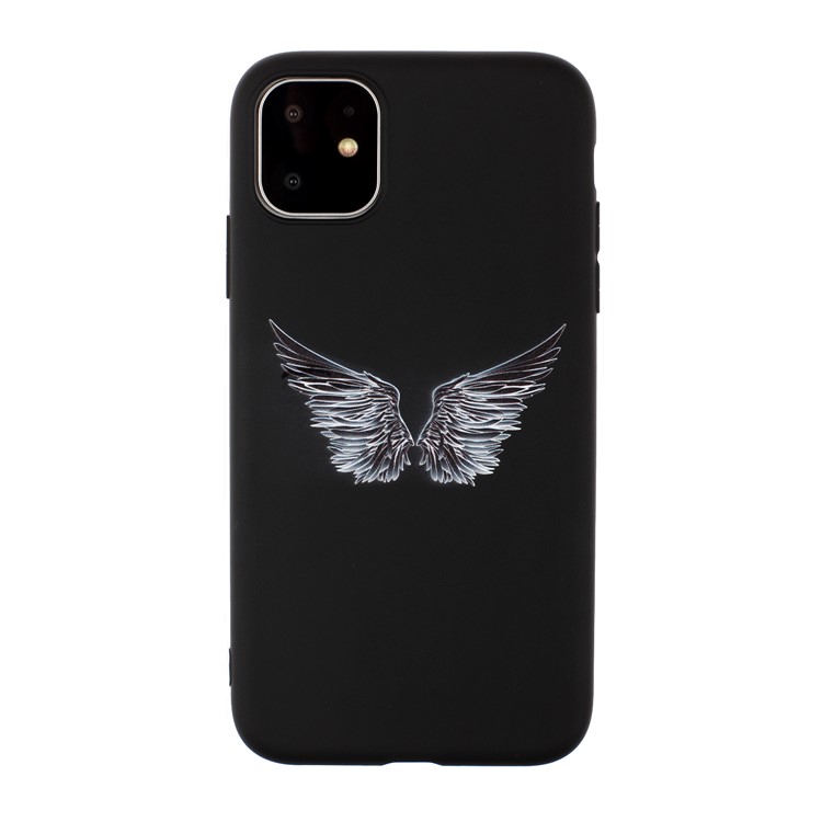 Matte Pattern Printing TPU Shell Protective Casing for iPhone 11 Pro Max 6.5 inch - Wings-1