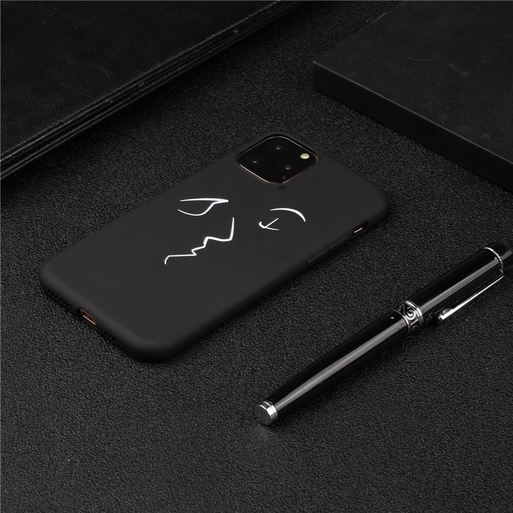 Frosted Printing TPU Protection Phone Shell Covering for iPhone 11 6.1 inch - Abstract Face-6