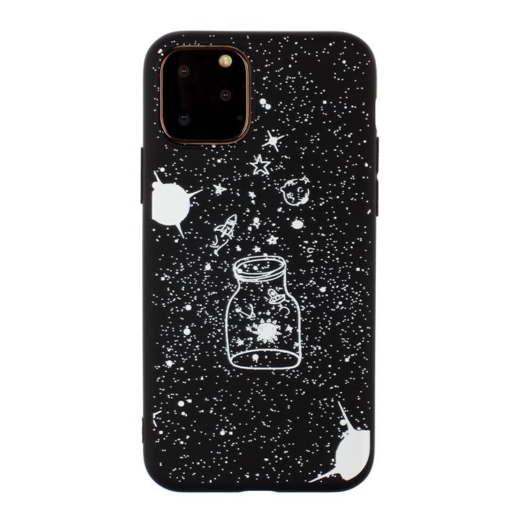 Frosted Printing TPU Protection Phone Shell Covering for iPhone 11 6.1 inch - Wishing Bottle-1