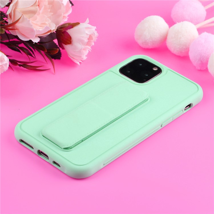 Pure Color Multi-function TPU+PC Phone Shell for iPhone 11 Pro 5.8 inch - Cyan-2
