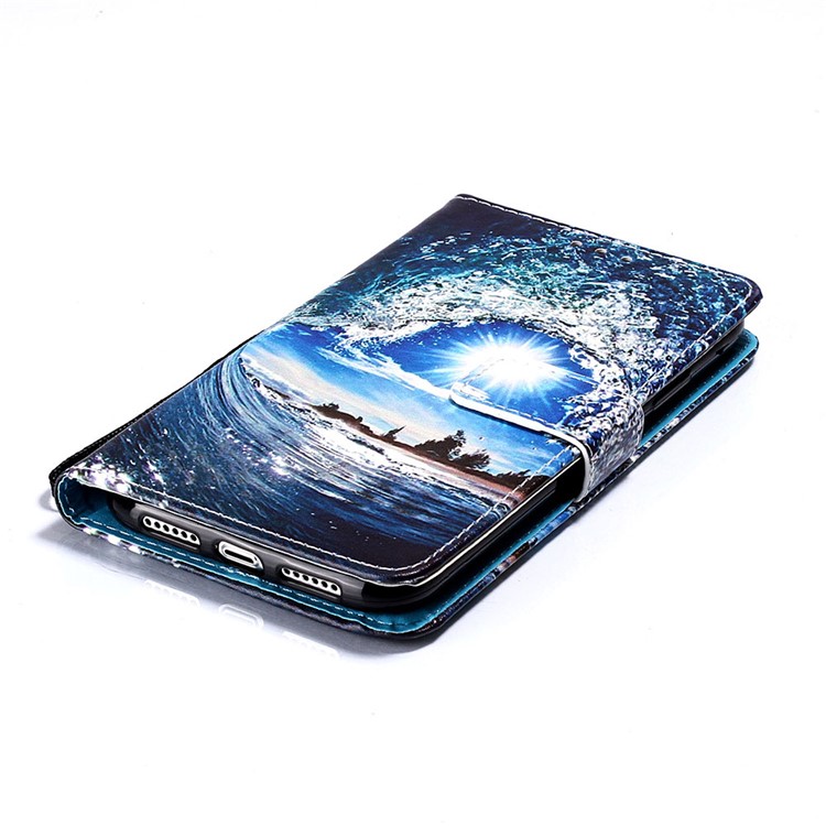 Modèle Impression PU le Cuir Flip Stand Boîte Pour Iphone 11 6,1 Pouces (2019) - Vaporisateur