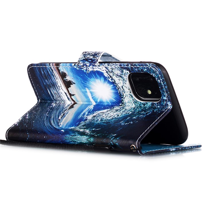 Pattern Printing PU Leather Flip Stand Case for iPhone 11 6.1 inch (2019) - Spray-6