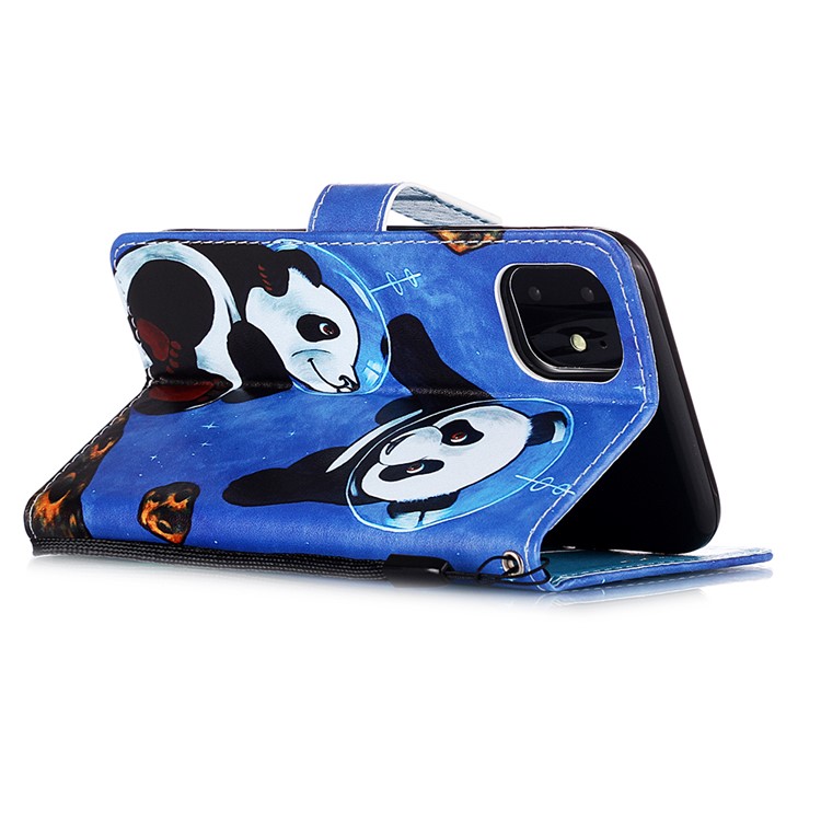 Pattern Printing PU Leather Flip Stand Case for iPhone 11 6.1 inch (2019) - Pandas-7