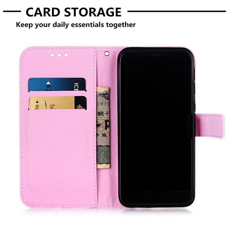 Pattern Printing PU Leather Flip Stand Case for iPhone 11 6.1 inch (2019) - Dog Kissing Cat-8