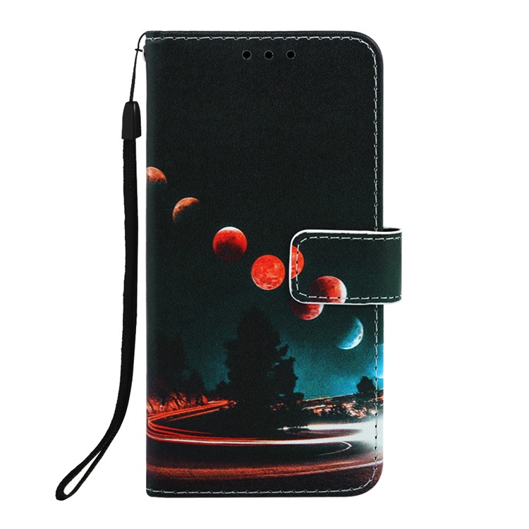 Pattern Printing Leather Wallet Case for iPhone 11 Pro 5.8 inch (2019) - Planet-2