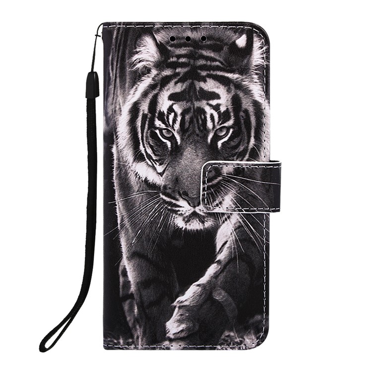 Pattern Printing Leather Wallet Case for iPhone 11 Pro 5.8 inch (2019) - Tiger-2