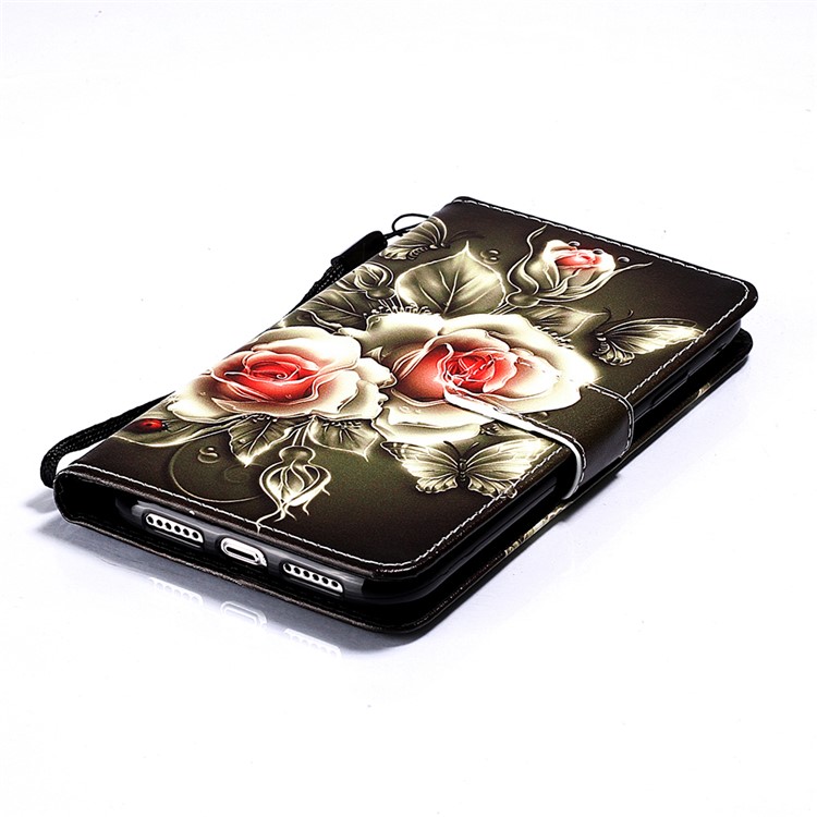 Pattern Printing Leather Wallet Case for iPhone 11 Pro 5.8 inch (2019) - Beautiful Flowers-6