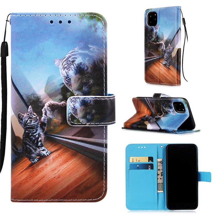 Pattern Printing Leather Wallet Case for iPhone 11 Pro 5.8 inch (2019) - Animals Pattern-1