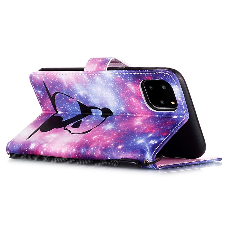 Pattern Printing PU Leather Flip Stand Case for iPhone 11 Pro Max 6.5 inch - Lonely Panda-7