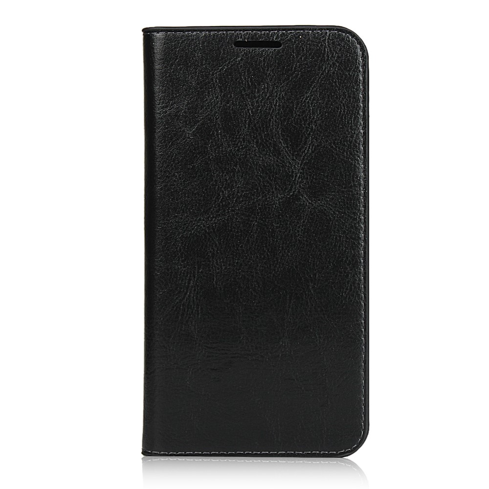 Crazy Horse Genuine Leather Case with Wallet Stand for iPhone 11 Pro Max 6.5 inch - Black-2