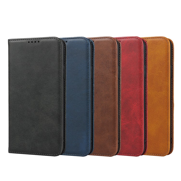 Auto-absorbed Leather Stand Phone Cover Wallet Case for iPhone 11 Pro 5.8-inch - Brown-8