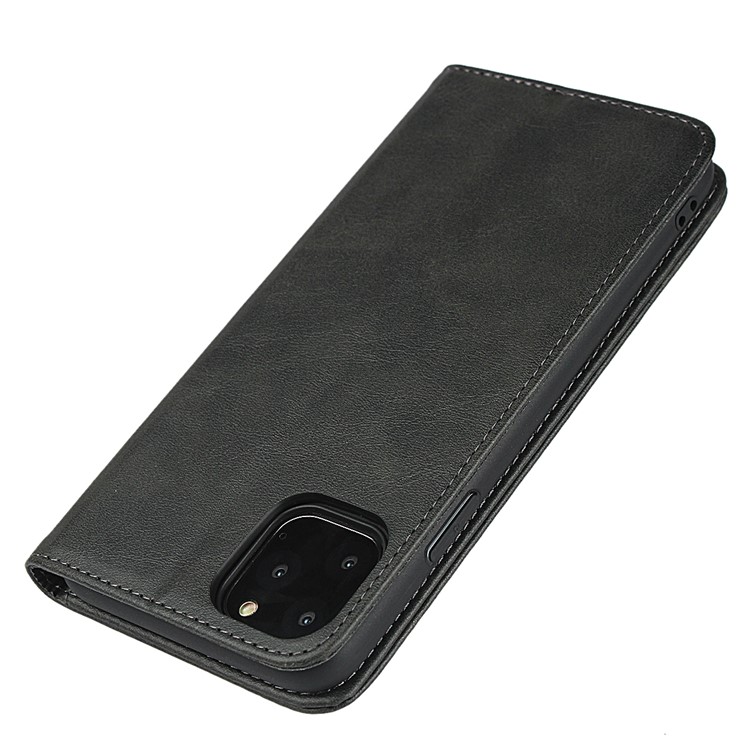 Capa de Capa de Telefonia de Couro Absorvida Automaticamente Para Iphone 11 Pro 5,8 Polegadas - Preto-6