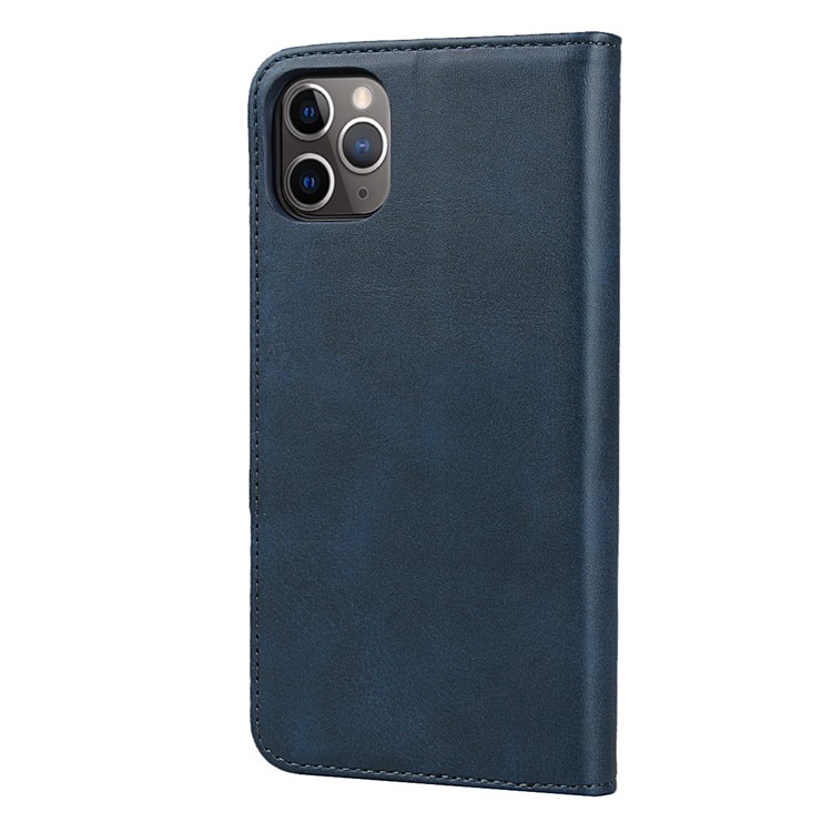 Auto-absorbed Leather Stand Phone Cover Wallet Case for iPhone 11 Pro Max 6.5 inch - Blue-3