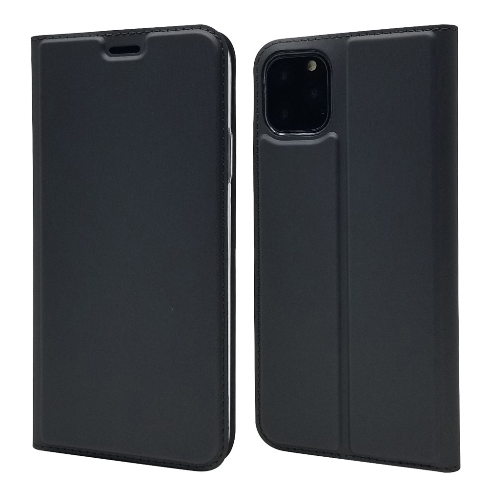 Couro De Adsorção Magnética Com Slot Para Cartão Para Iphone 11 Pro 5,8 Polegadas - Preto-1