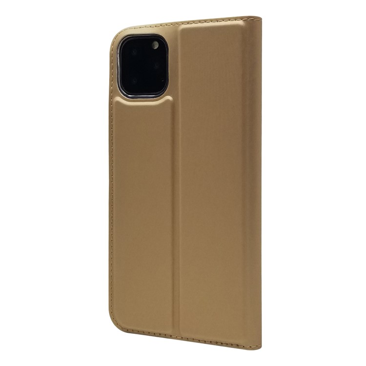 Magnetisches Adsorptionsleder Mit Kartenschlitzkasten Für Iphone 11 Pro 5.8 Zoll - Gold-3