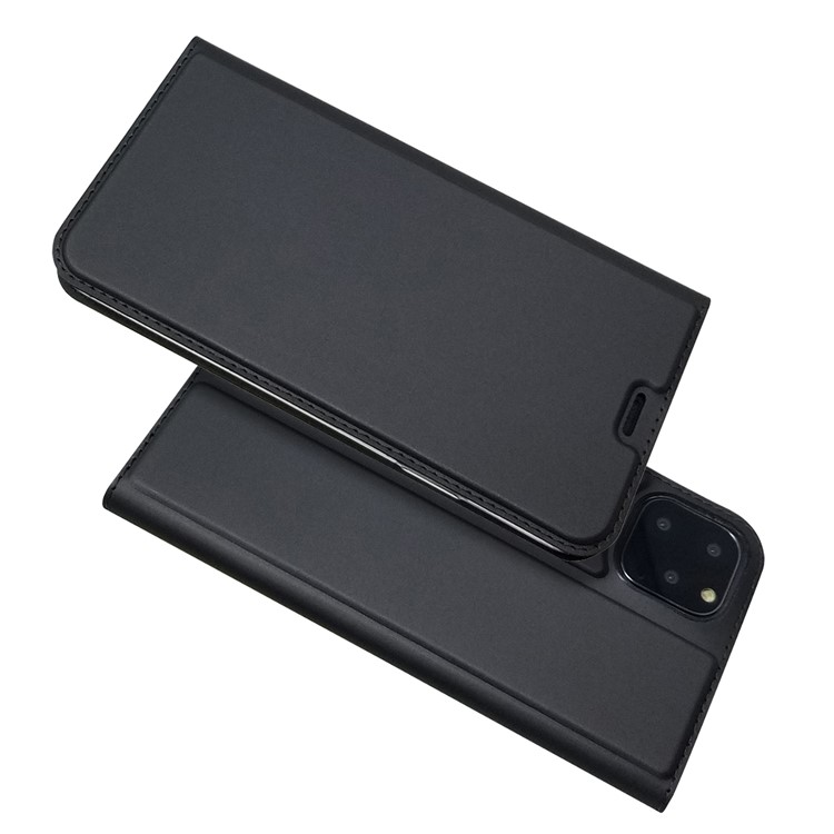 Magnetic Closure Leather Shell for iPhone 11 Pro Max 6.5 inch - Black-9