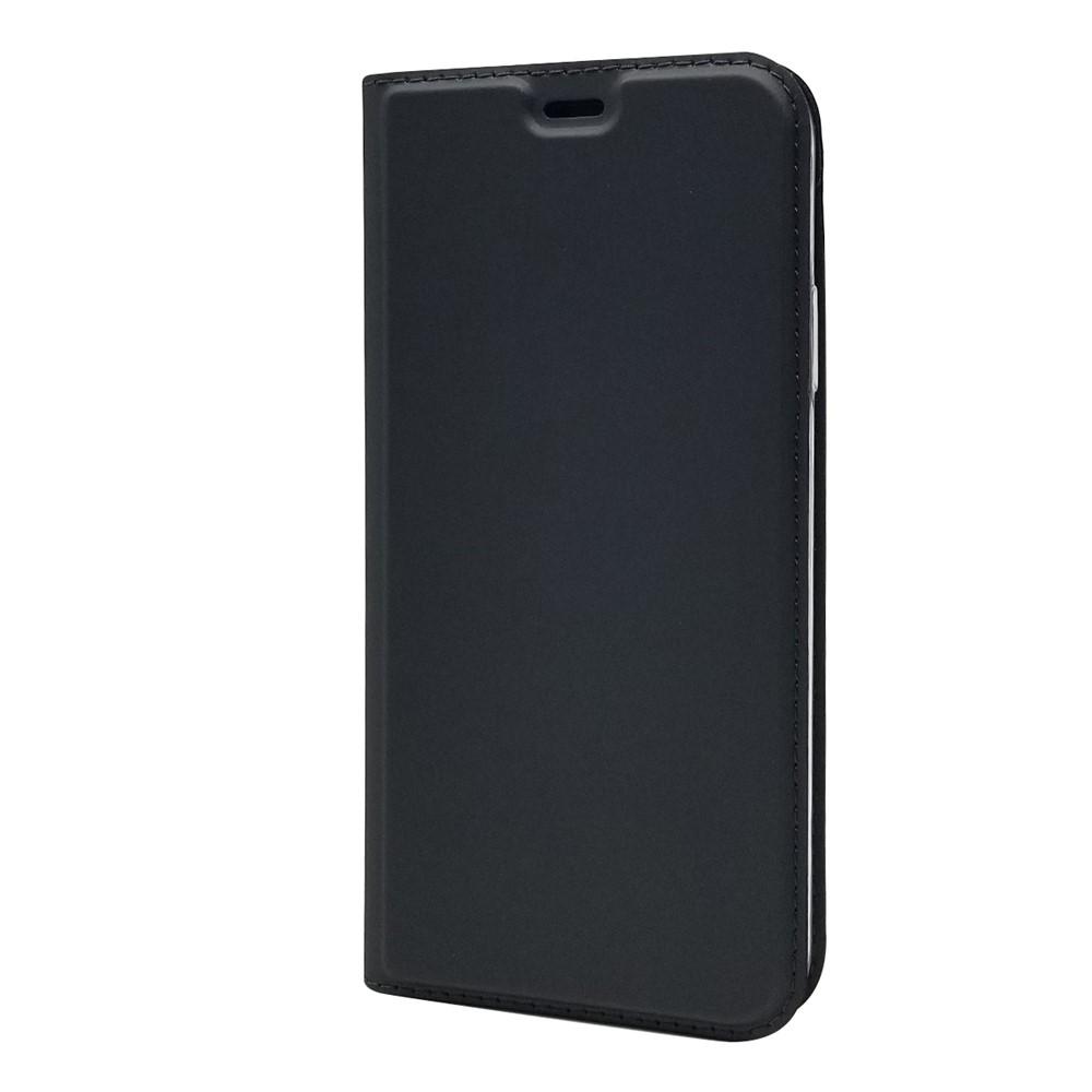 Caixa de Telefone do Cartão de Couro de Adsorção Magnética Para Iphone 11 6,1 Polegadas - Preto-2