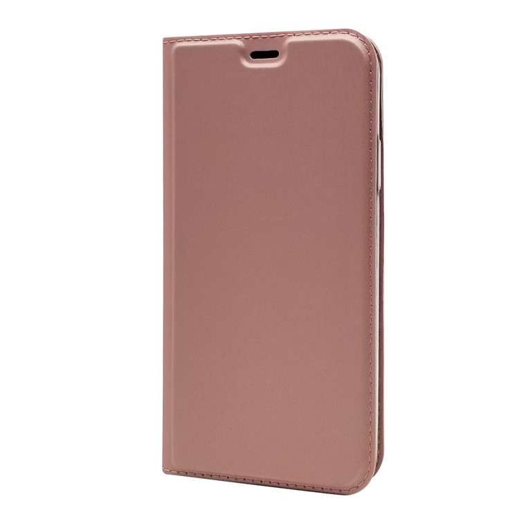 Magnetic Adsorption Leather Card Holder Phone Case for iPhone 11 6.1 inch - Rose Gold-2