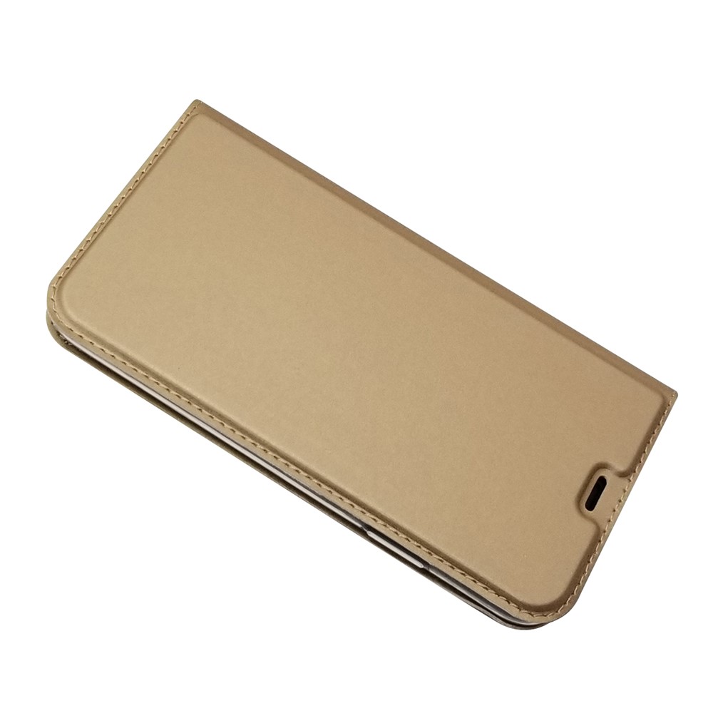 Magnetic Adsorption Leather Card Holder Phone Case for iPhone 11 6.1 inch - Gold-4