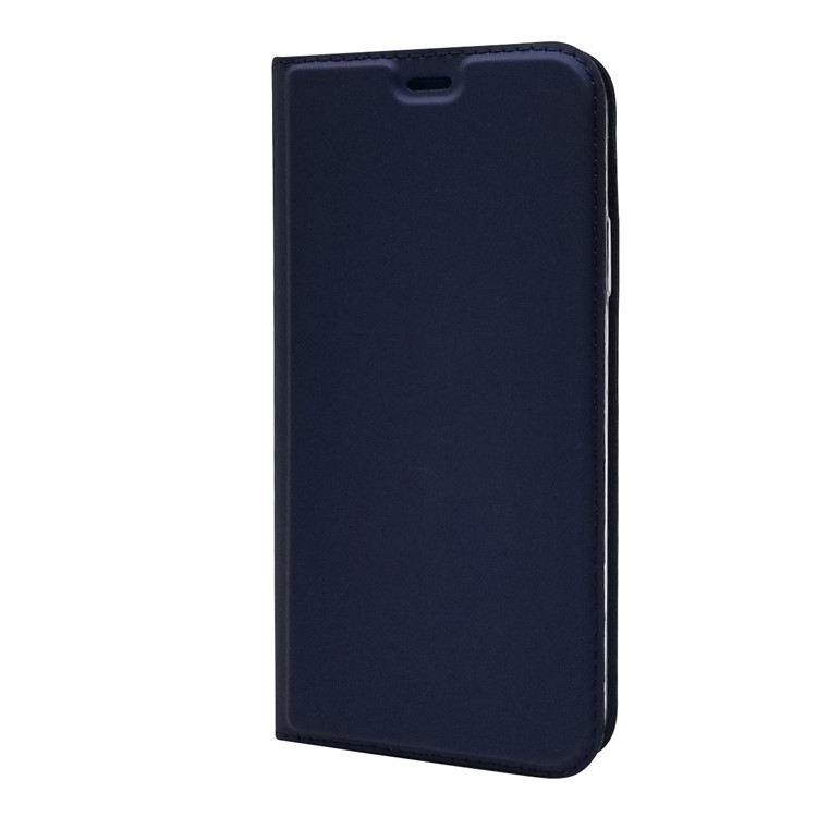 Magnetic Adsorption Leather Card Holder Phone Case for iPhone 11 6.1 inch - Blue-2