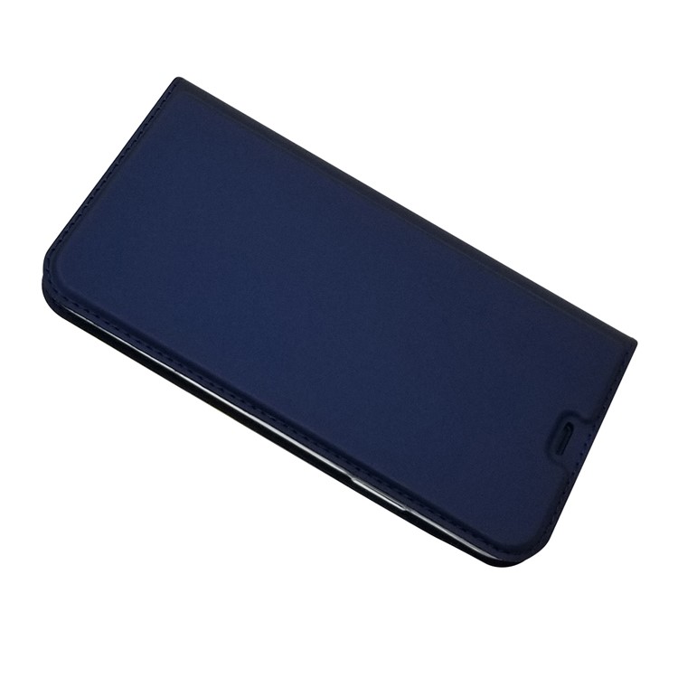 Magnetic Adsorption Leather Card Holder Phone Case for iPhone 11 6.1 inch - Blue-4