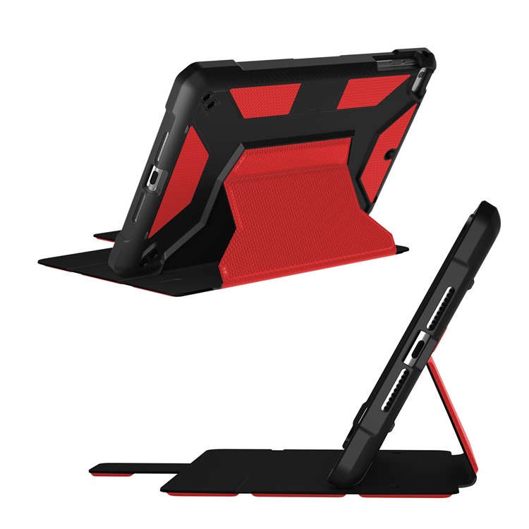 Shockproof PU Leather Stand Tablet Case for iPad Mini/Mini 2/3/4/Mini (2019) 7.9 inch - Red-14