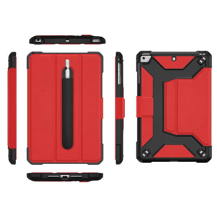Shockproof PU Leather Stand Tablet Case for iPad Mini/Mini 2/3/4/Mini (2019) 7.9 inch - Red-20