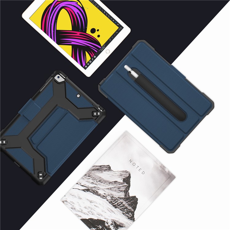 Shockproof PU Leather Stand Tablet Case for iPad Mini/Mini 2/3/4/Mini (2019) 7.9 inch - Dark Blue-11