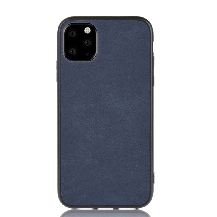 PU Leather Coated TPU + PC Casing Shell for iPhone 11 Pro Max 6.5 inch - Dark Blue-2