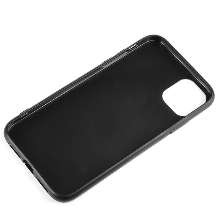 PU Leather Coated PC + TPU Cell Case for iPhone 11 6.1 inch - Black-4