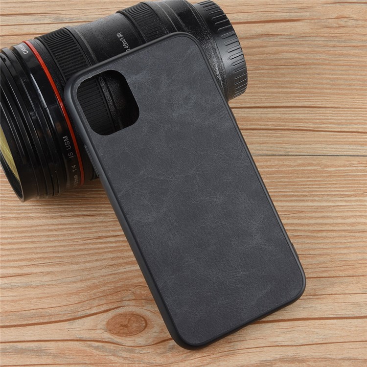 PU Leather Coated PC + TPU Cell Case for iPhone 11 6.1 inch - Black-6