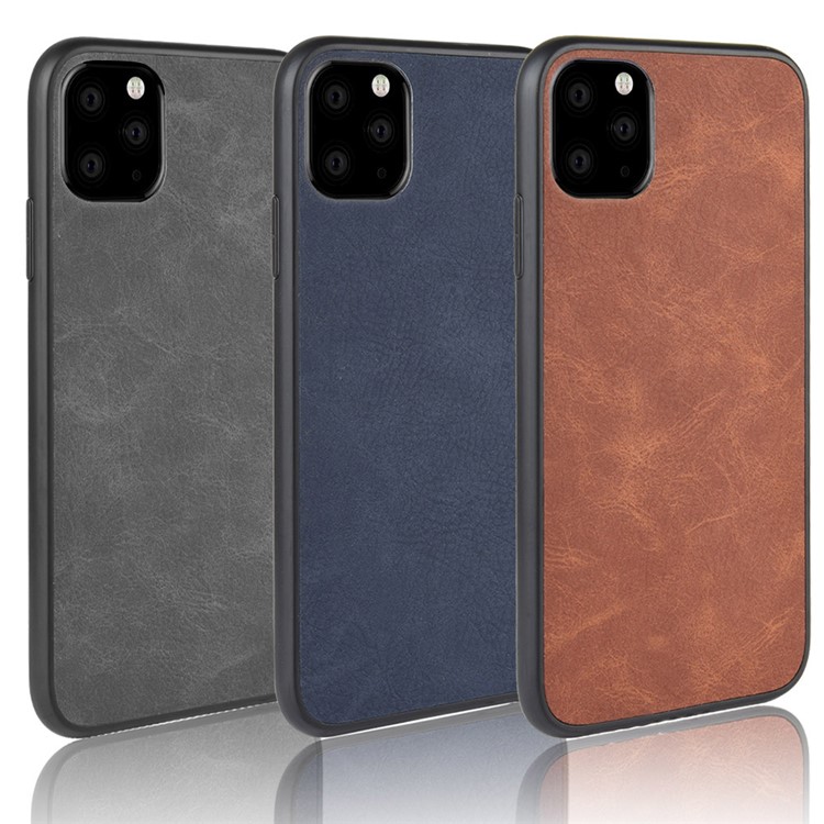 PU Leather Coated PC + TPU Cell Case for iPhone 11 6.1 inch - Black-8