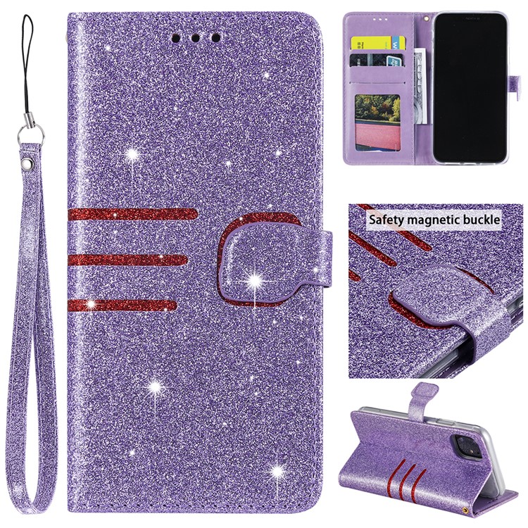 Buy Glitter Powder Leather Wallet Case For Iphone 11 6 1 Inch
