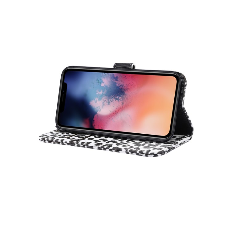 Leopard Texture Wallet Leather Case with Stand Phone Cover for iPhone 11 6.1 inch - White-6