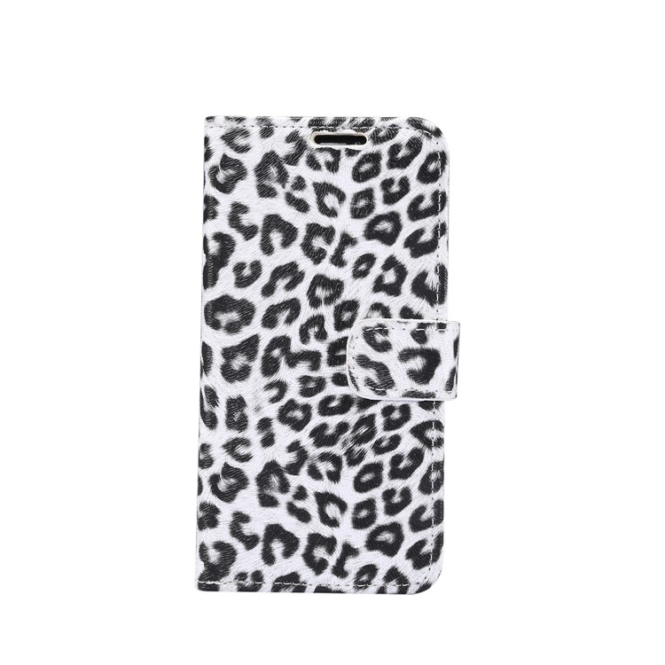 Leopard Texture Stand Leather Phone Wallet Case for iPhone 11 Pro Max 6.5 inch - White-2