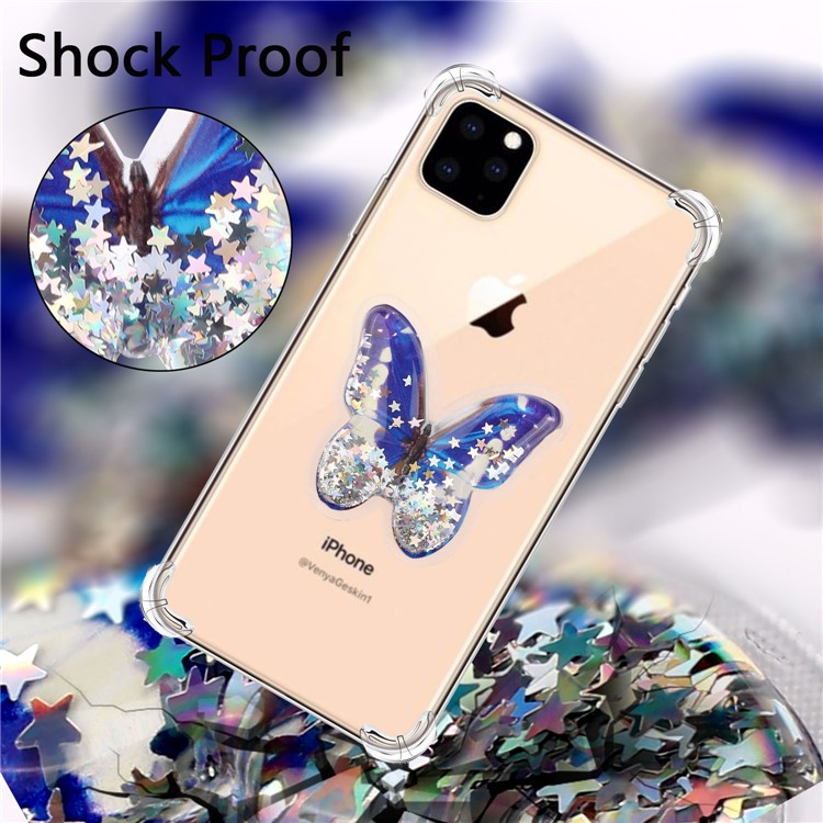 Dynamic Quicksand Shock-proof TPU Cover Case for iPhone 11 6.1-inch - Butterfly-3