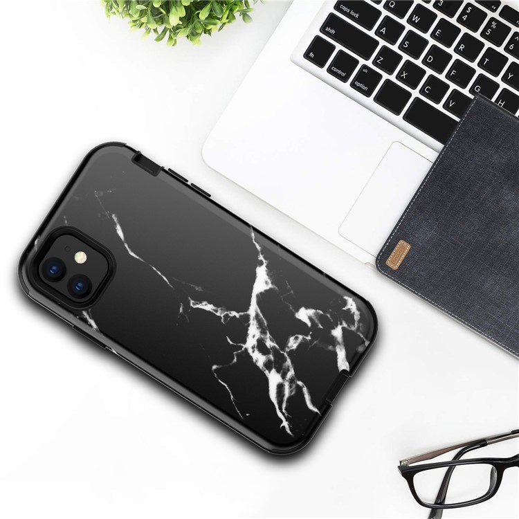 Water Transfer Printing TPU + PC Hybrid Phone Shell for iPhone 11 6.1 inch (2019) - Style A-4