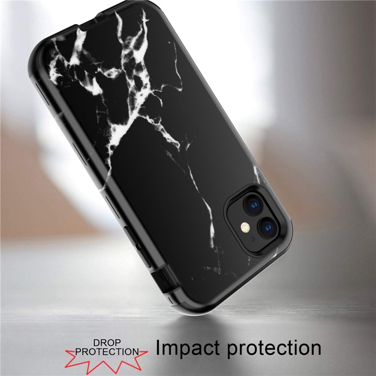 Water Transfer Printing TPU + PC Hybrid Phone Shell for iPhone 11 6.1 inch (2019) - Style A-5