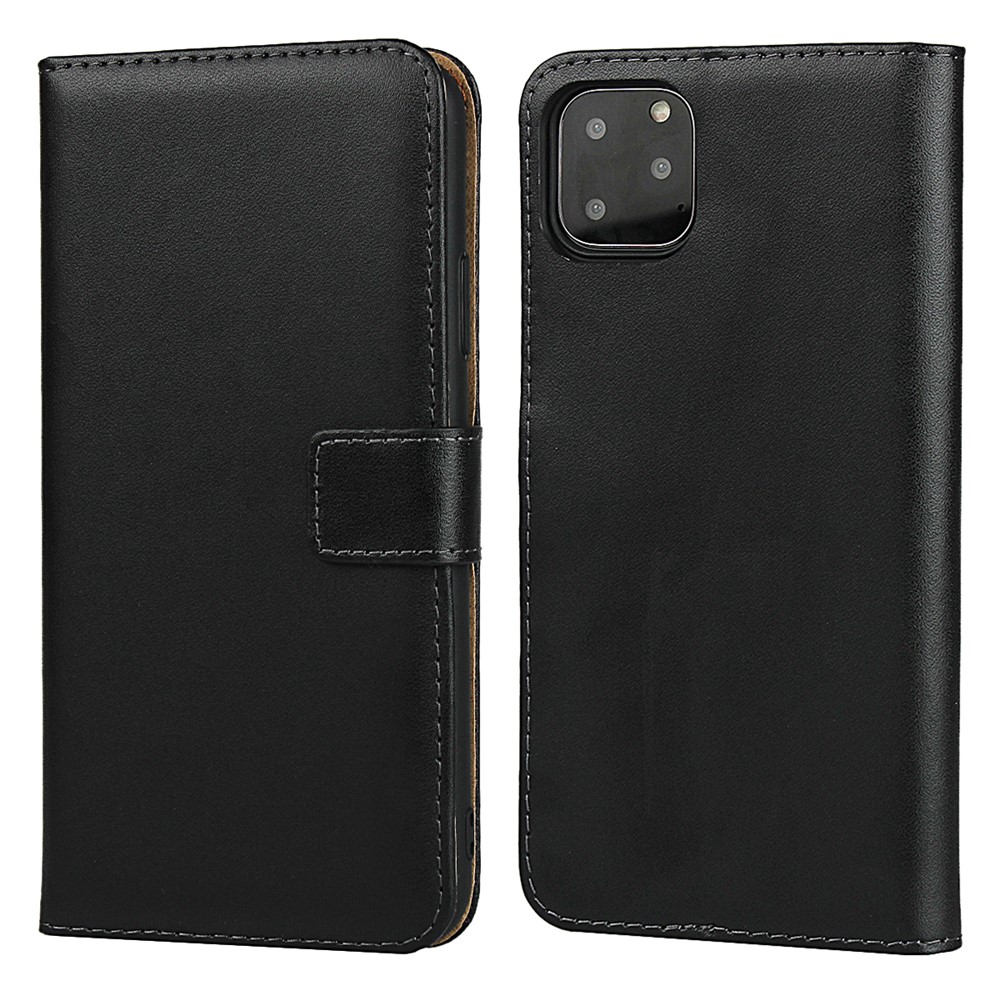 Carteira De Couro Genuíno Ficar Tampa Do Telefone Para Iphone 11 Pro Max 6.5 Polegadas-2