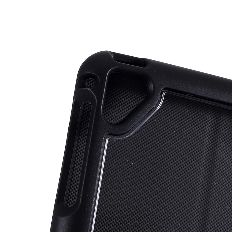 Capa Em TPU Transparente + PC Em Couro Para Tablet Com Slot Para Caneta Para Ipad Air (2013) / Air 2 / Ipad Pro 9.7 Polegadas (2016) / Ipad 9.7 Polegadas (2017) - Preto-4