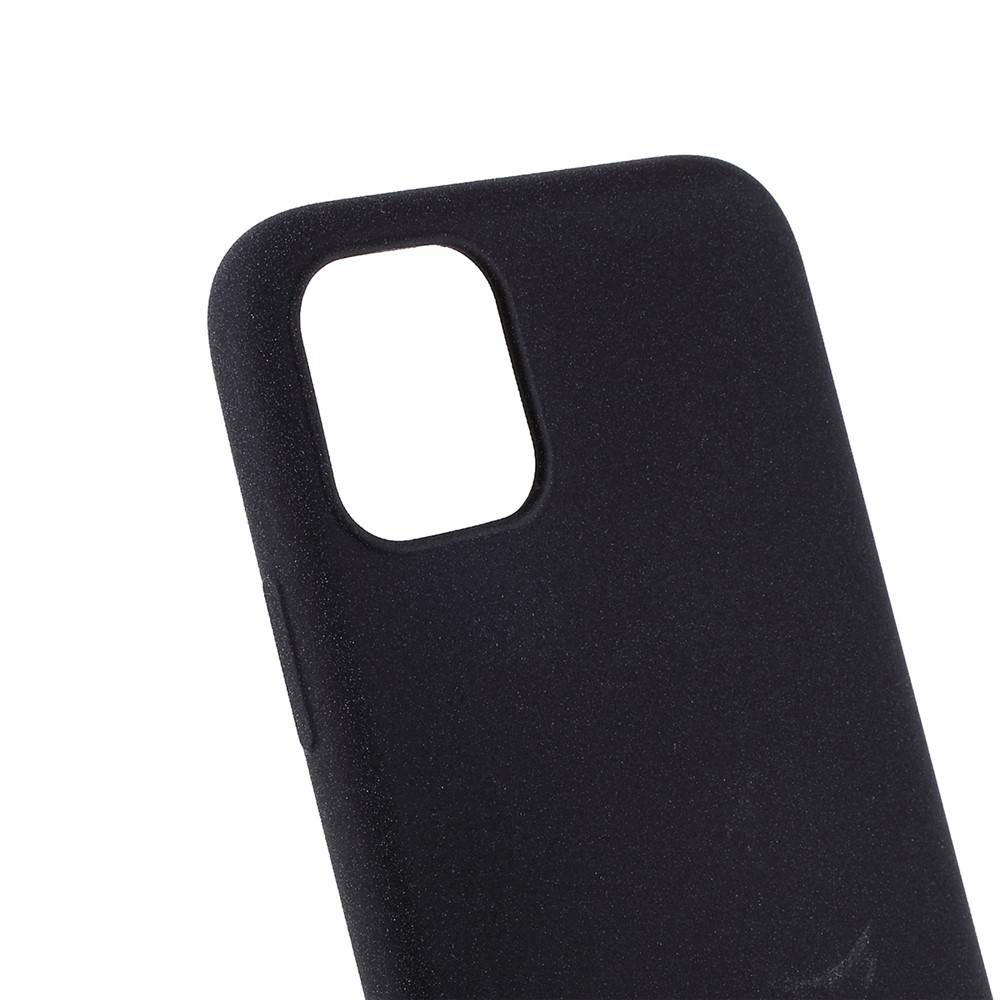 Cubierta de Estuche TPU Mate de Doble Cara Para Iphone 11 Pro Max 6.5 Pulgadas - Negro