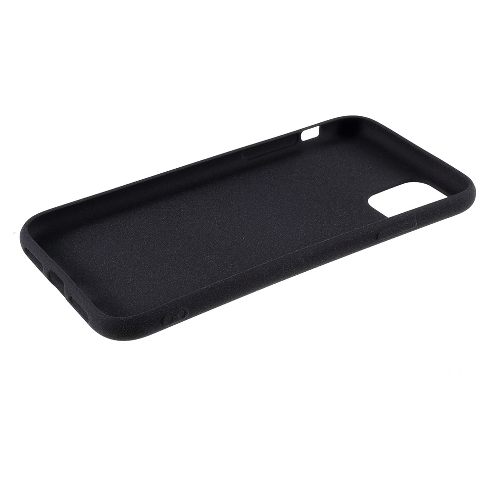 Copertina di Custodia TPU Opaca a Doppia Faccia Per Iphone 11 Pro Max 6,5 Pollici - Nero