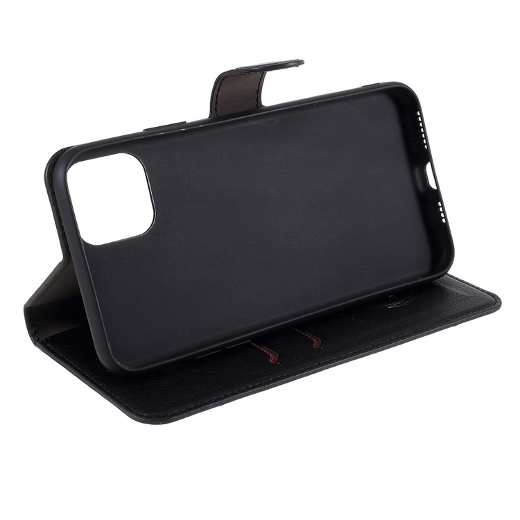 KAIYUE PU Leather Wallet Phone Case Stand Protective Cover for iPhone 11 Pro Max 6.5 inch - Black-5