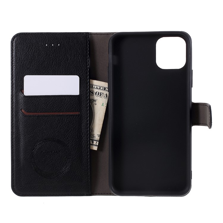 KAIYUE PU Leather Wallet Phone Case Stand Protective Cover for iPhone 11 Pro Max 6.5 inch - Black-7