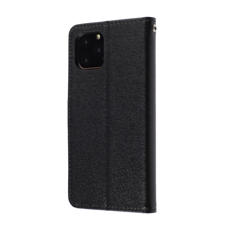 Bee Style Silk Skin Leather Case for iPhone 11 Pro Max 6.5 inch - Black-9