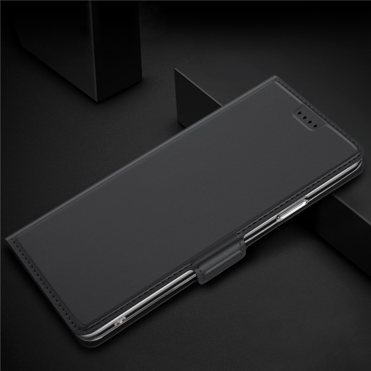 Magnetic Adsorption Stand Leather Dual Card Slots Phone Case for iPhone 11 Pro Max 6.5 inch - Black-11