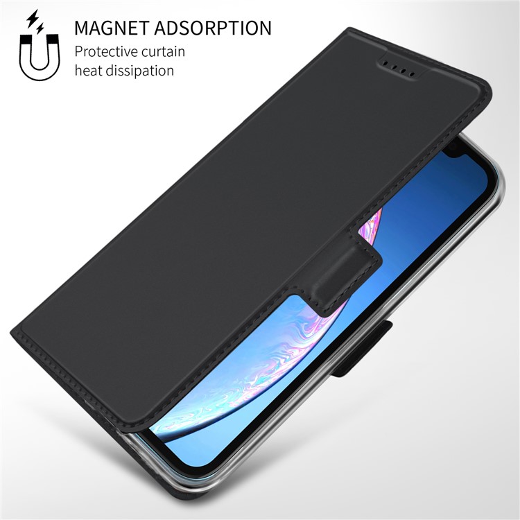 Magnetic Adsorption Stand Leather Dual Card Slots Phone Case for iPhone 11 Pro Max 6.5 inch - Black-8