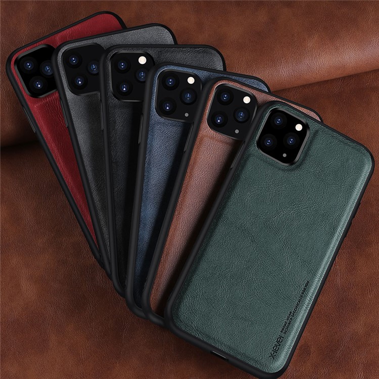 X-LEVEL Vintage Style PU Leather Coated TPU Mobile Phone Cover Shell for iPhone 11 Pro Max 6.5 inch - Green-3